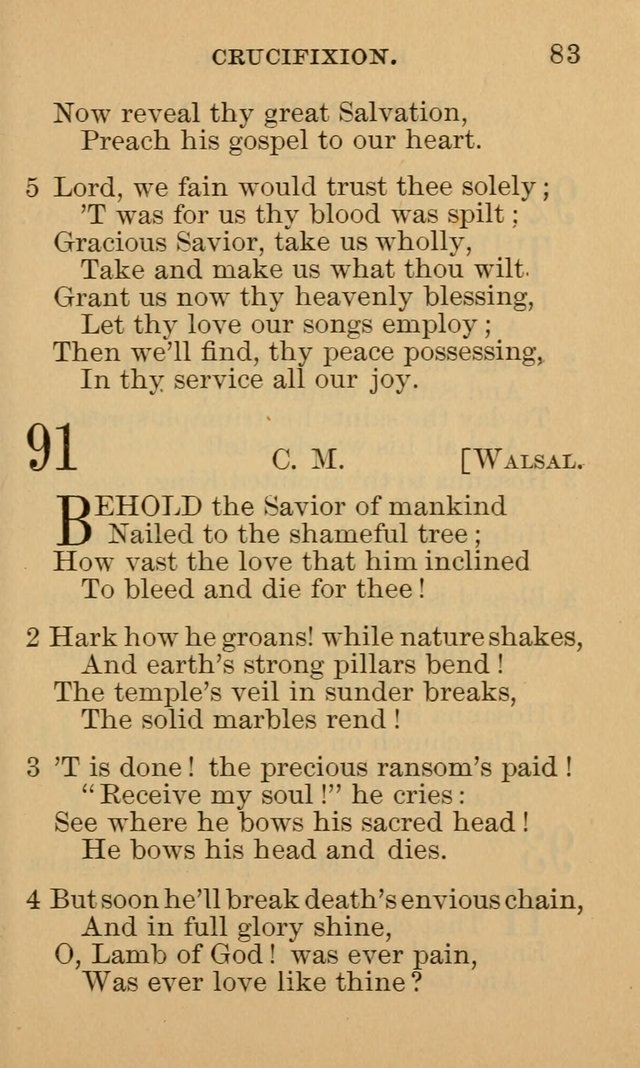 A Collection of Psalms and Hymns: suited to the various occasions of public worship and private devotion page 83