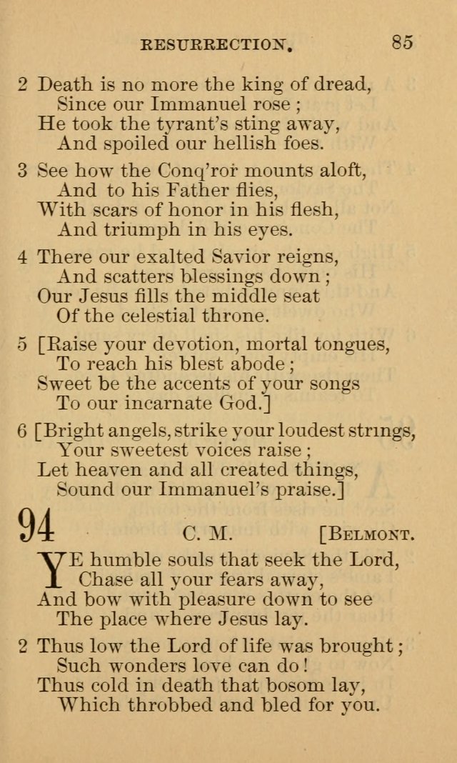 A Collection of Psalms and Hymns: suited to the various occasions of public worship and private devotion page 85
