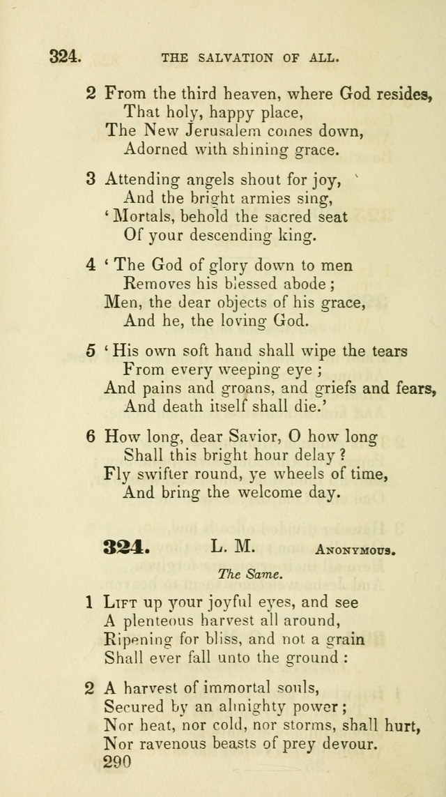A Collection of Psalms and Hymns for the use of Universalist Societies and Families (13th ed.) page 290