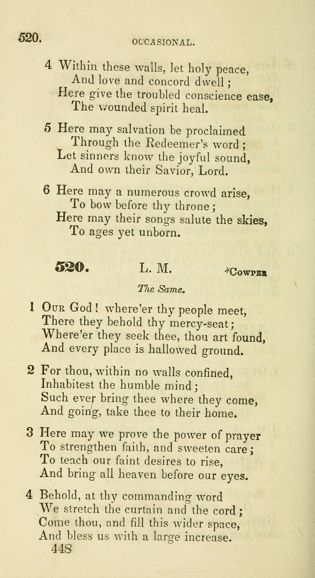 A Collection of Psalms and Hymns for the use of Universalist Societies and Families (13th ed.) page 448