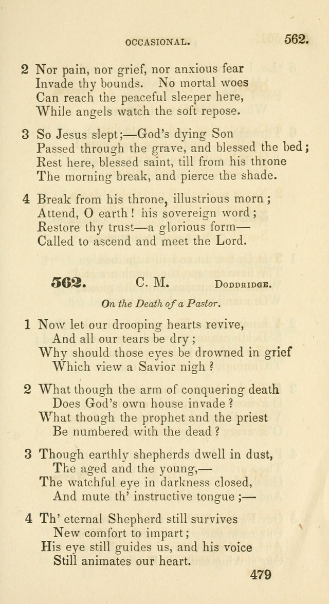 A Collection of Psalms and Hymns for the use of Universalist Societies and Families (13th ed.) page 481