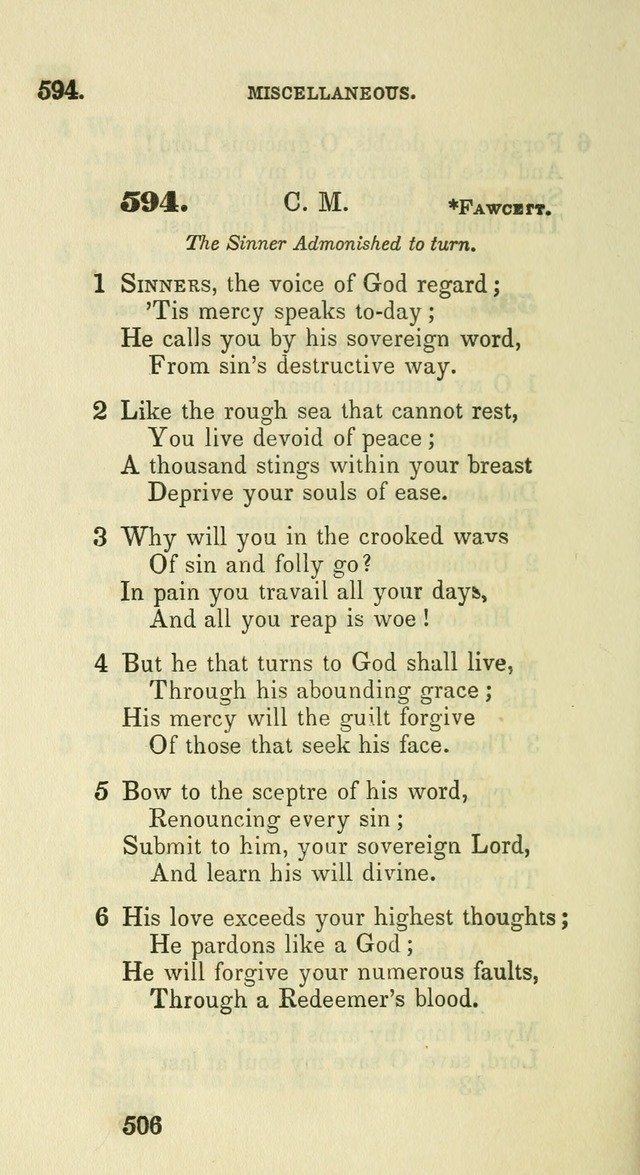 A Collection of Psalms and Hymns for the use of Universalist Societies and Families (13th ed.) page 508