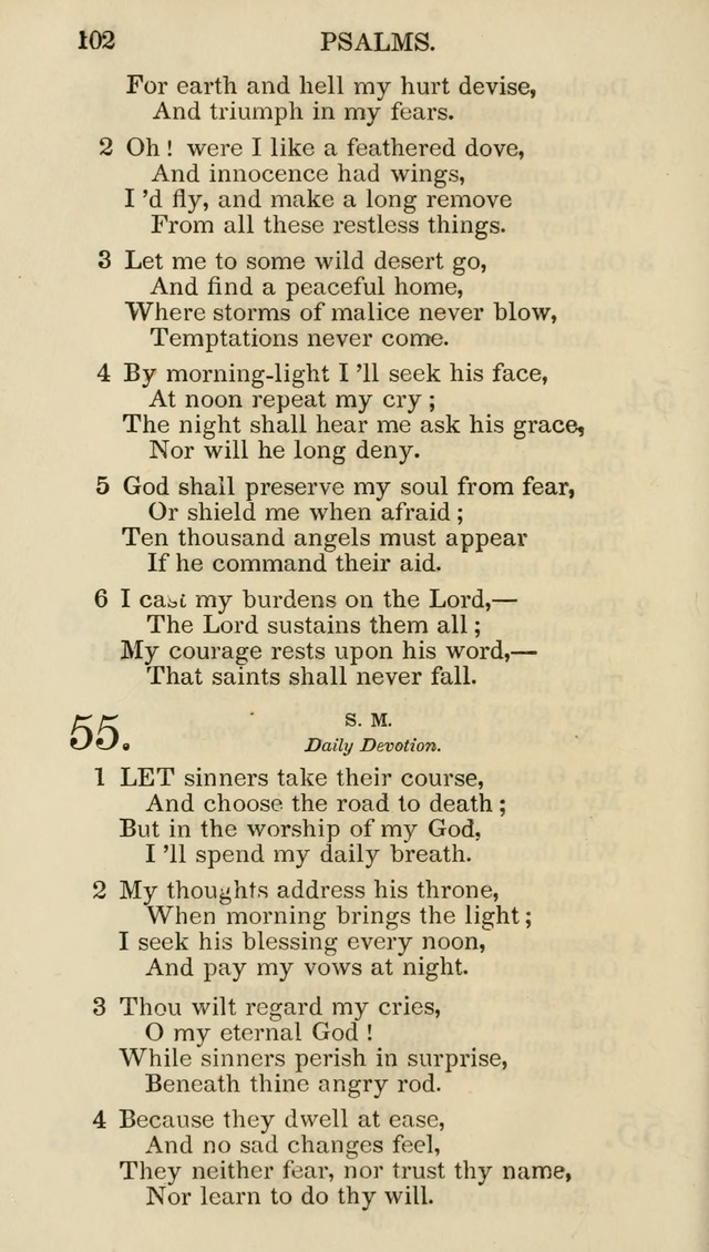 Church Psalmist: or psalms and hymns for the public, social and private use of evangelical Christians (5th ed.) page 104