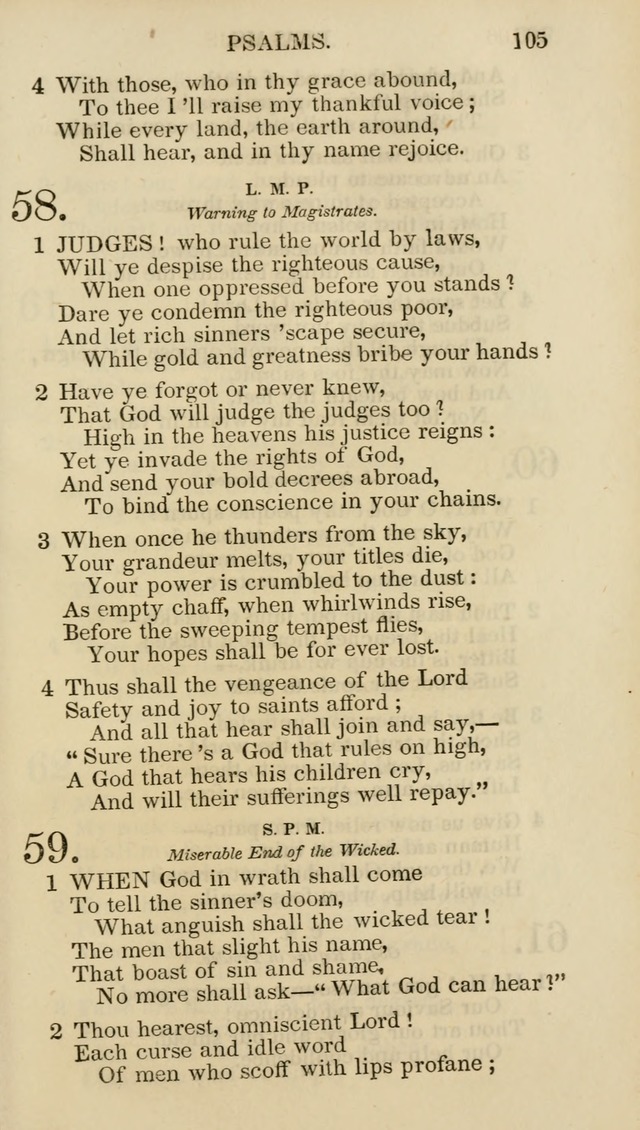 Church Psalmist: or psalms and hymns for the public, social and private use of evangelical Christians (5th ed.) page 107