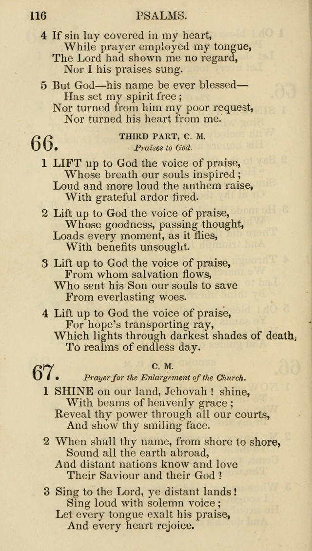Church Psalmist: or psalms and hymns for the public, social and private use of evangelical Christians (5th ed.) page 118