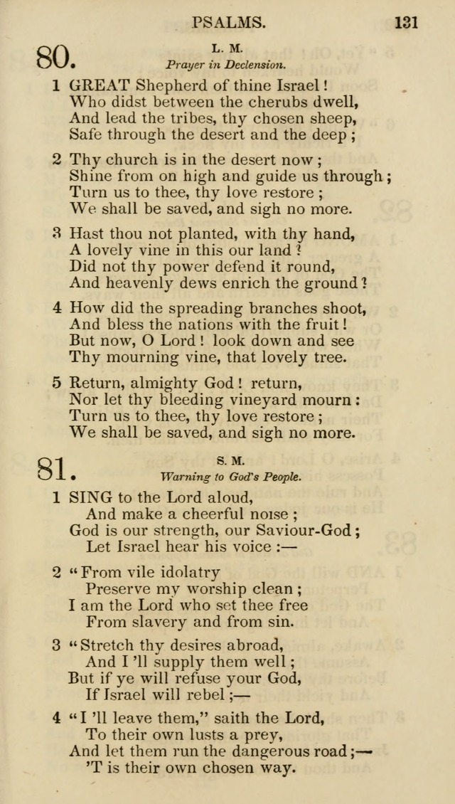 Church Psalmist: or psalms and hymns for the public, social and private use of evangelical Christians (5th ed.) page 133