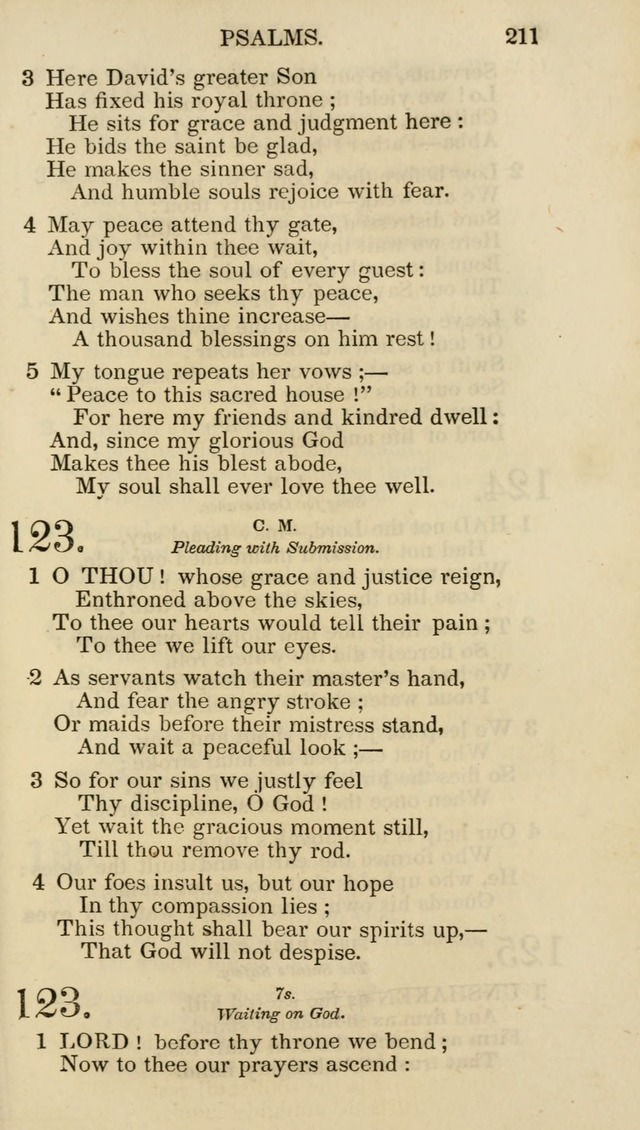 Church Psalmist: or psalms and hymns for the public, social and private use of evangelical Christians (5th ed.) page 213