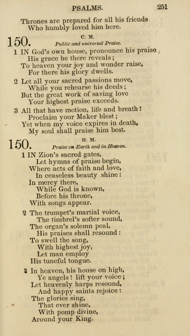 Church Psalmist: or psalms and hymns for the public, social and private use of evangelical Christians (5th ed.) page 253
