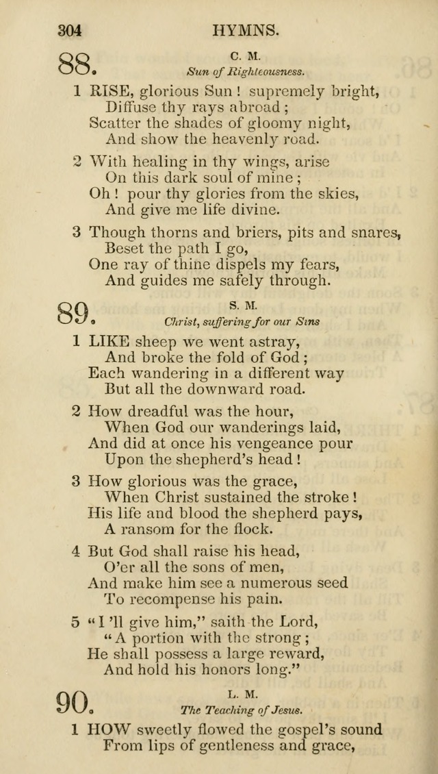 Church Psalmist: or psalms and hymns for the public, social and private use of evangelical Christians (5th ed.) page 306