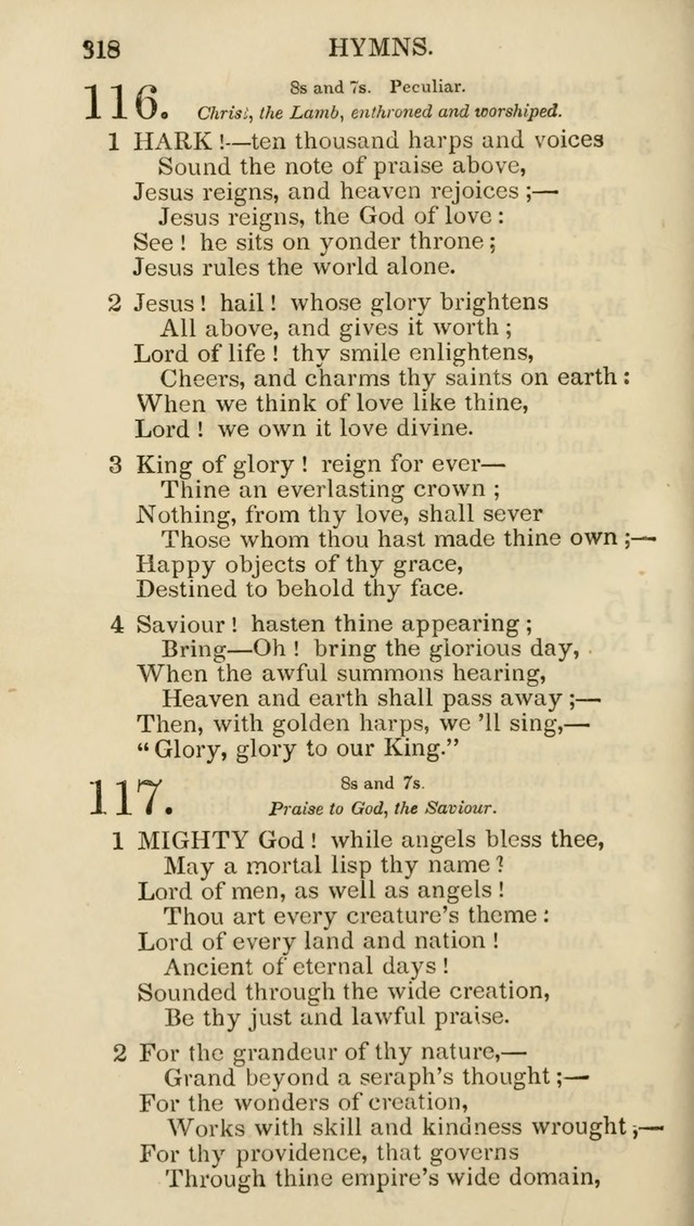 Church Psalmist: or psalms and hymns for the public, social and private use of evangelical Christians (5th ed.) page 320