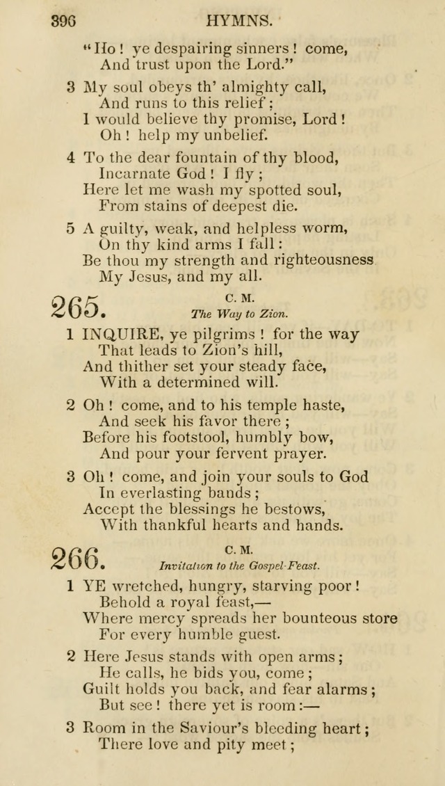 Church Psalmist: or psalms and hymns for the public, social and private use of evangelical Christians (5th ed.) page 398