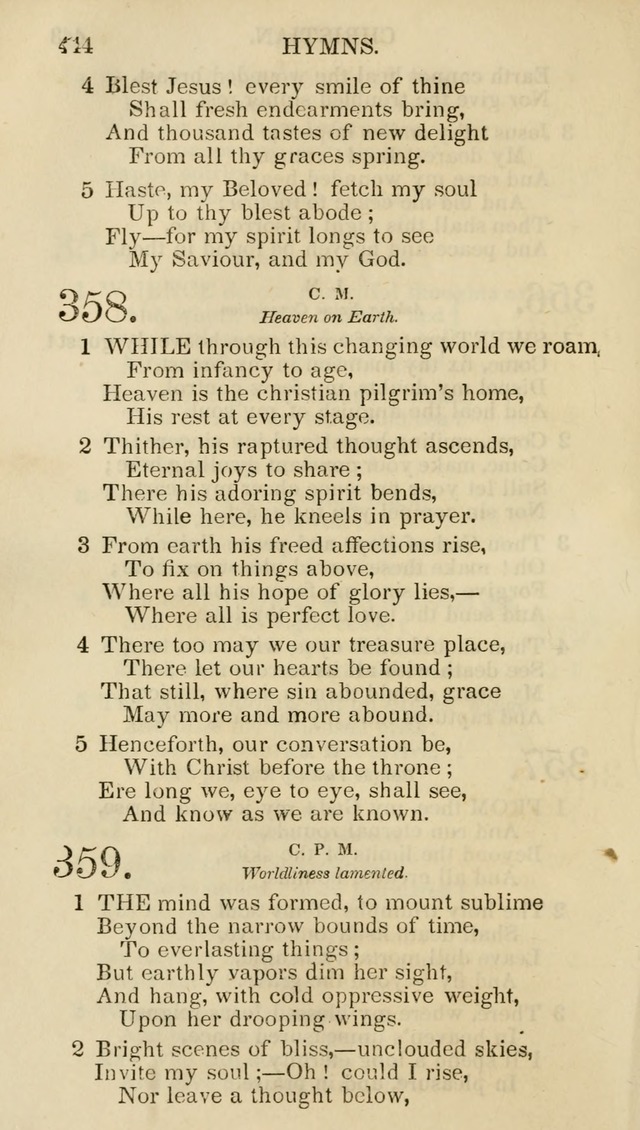 Church Psalmist: or psalms and hymns for the public, social and private use of evangelical Christians (5th ed.) page 446