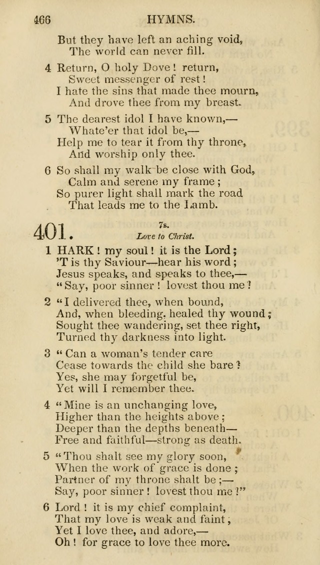 Church Psalmist: or psalms and hymns for the public, social and private use of evangelical Christians (5th ed.) page 468