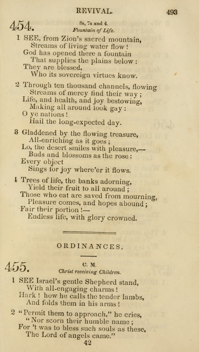 Church Psalmist: or psalms and hymns for the public, social and private use of evangelical Christians (5th ed.) page 495