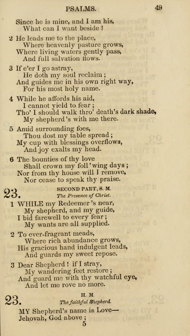 Church Psalmist: or psalms and hymns for the public, social and private use of evangelical Christians (5th ed.) page 51
