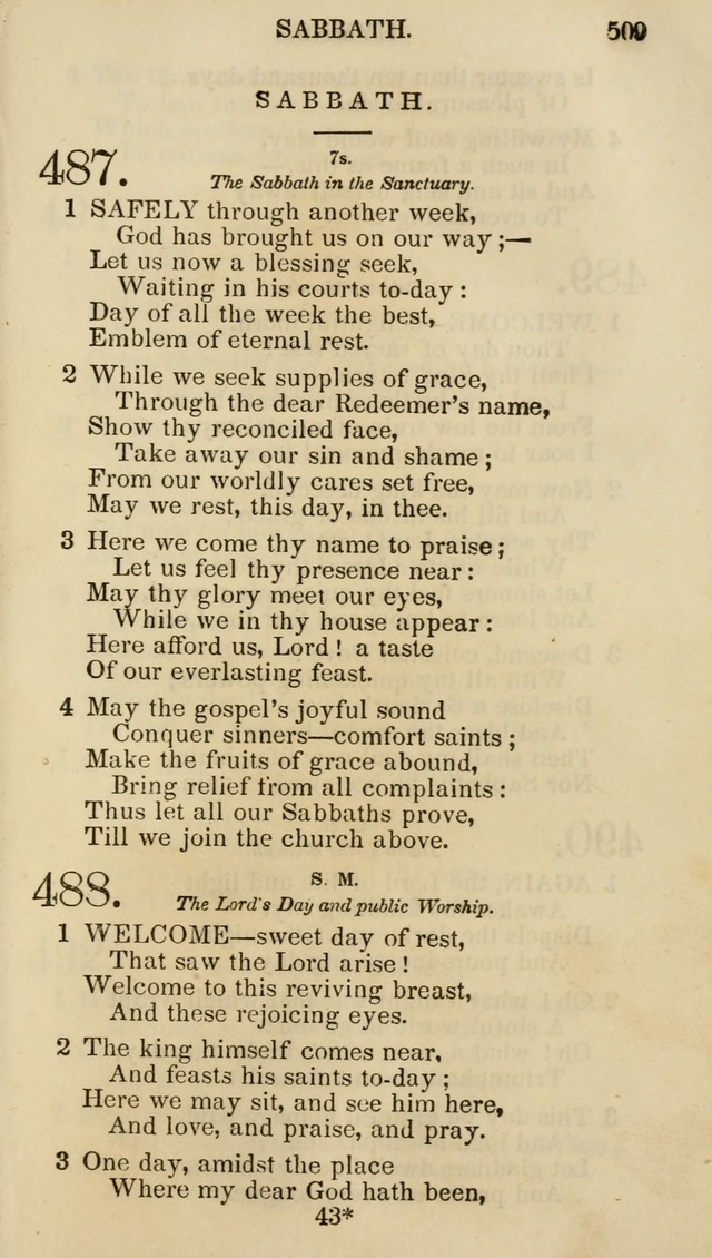 Church Psalmist: or psalms and hymns for the public, social and private use of evangelical Christians (5th ed.) page 511