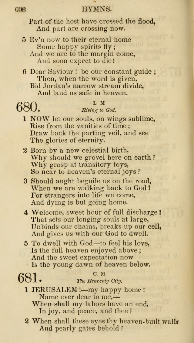 Church Psalmist: or psalms and hymns for the public, social and private use of evangelical Christians (5th ed.) page 610