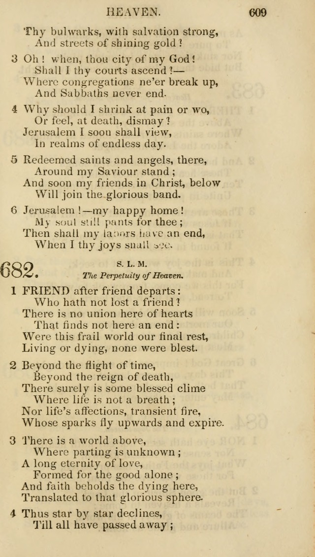 Church Psalmist: or psalms and hymns for the public, social and private use of evangelical Christians (5th ed.) page 611