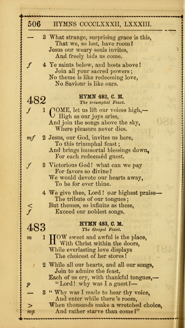 Church Psalmist: or Psalms and Hymns Designed for the Public, Social, and  Private Use of Evangelical Christians ... with Supplement.  53rd ed. page 509