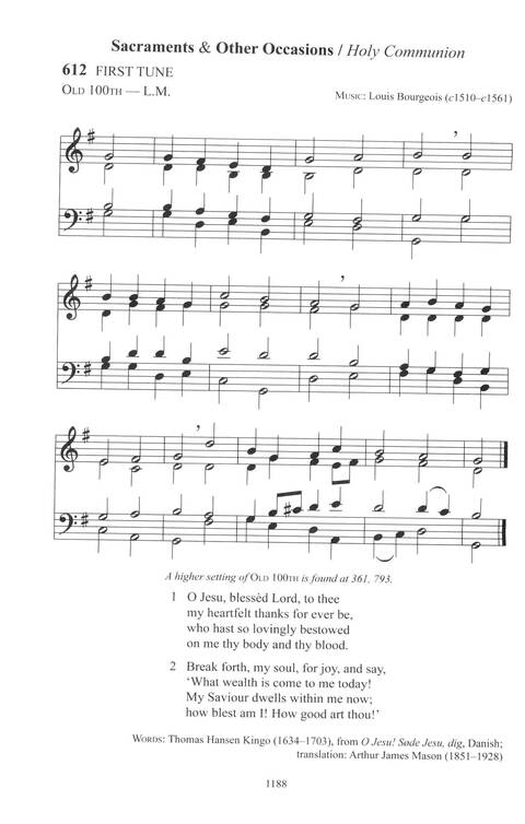 CPWI Hymnal page 1180