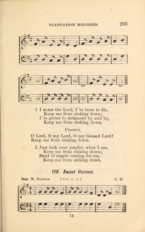 A Collection of Revival Hymns and Plantation Melodies page 209