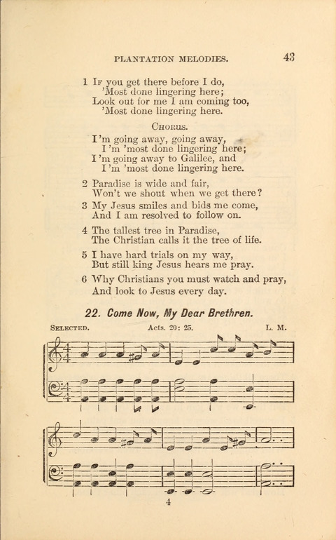 A Collection of Revival Hymns and Plantation Melodies page 49