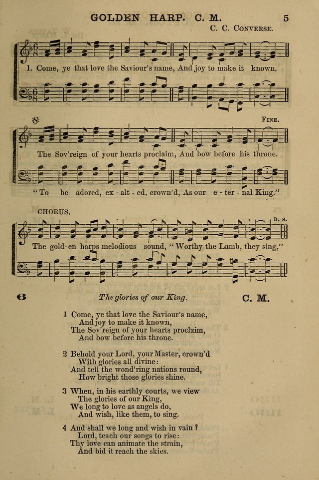 The Centenary Singer: a collection of hymns and tunes popular during the last one hundred years page 5