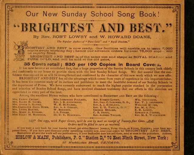 Christian Songs: for the Sunday School page 228