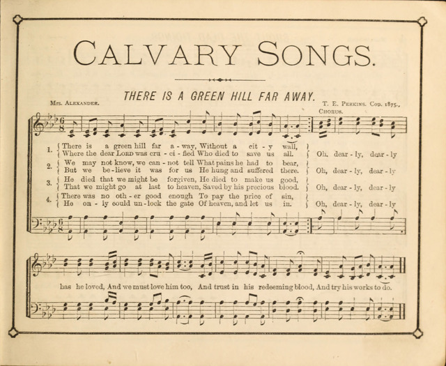 Calvary Songs page 1