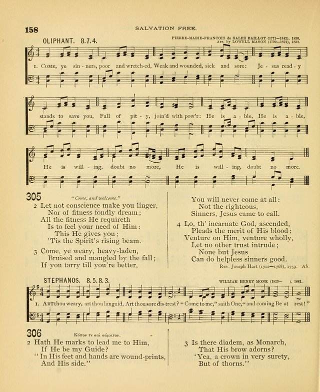 Carmina Sanctorum: a selection of hymns and songs of praise with tunes page 159