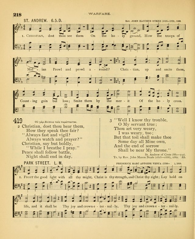 Carmina Sanctorum: a selection of hymns and songs of praise with tunes page 221