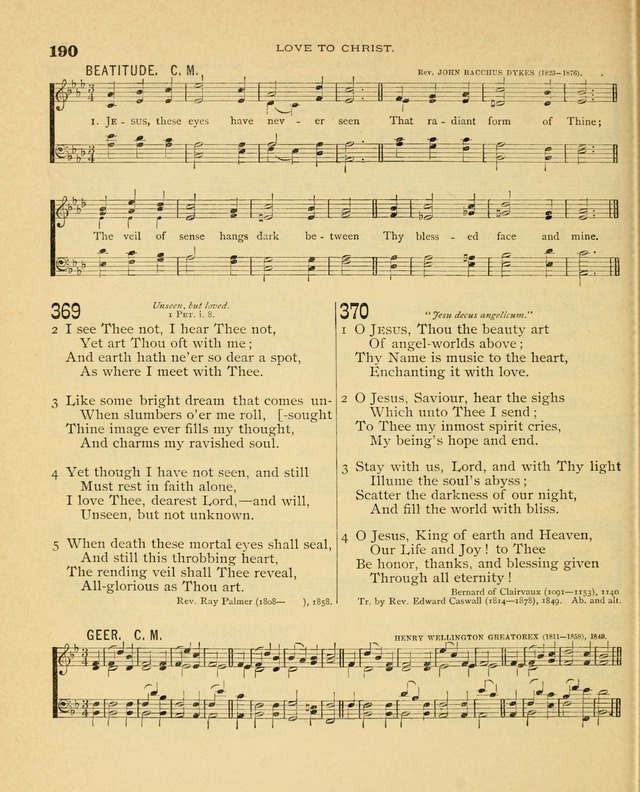 Carmina Sanctorum, a selection of hymns and songs of praise with tunes page 191