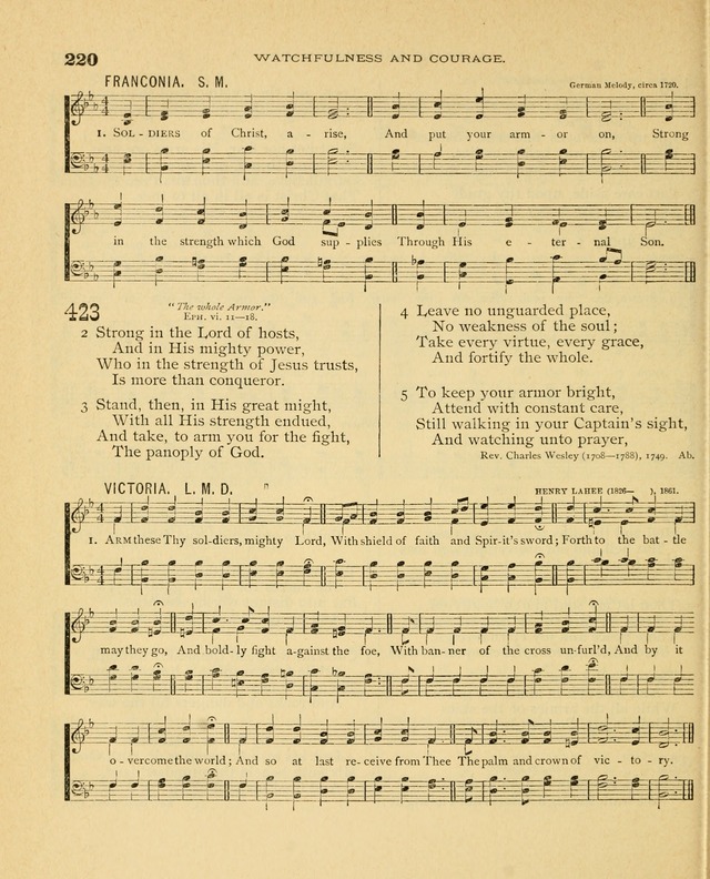 Carmina Sanctorum, a selection of hymns and songs of praise with tunes page 221