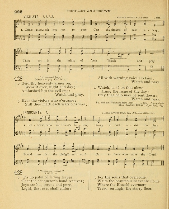 Carmina Sanctorum, a selection of hymns and songs of praise with tunes page 223