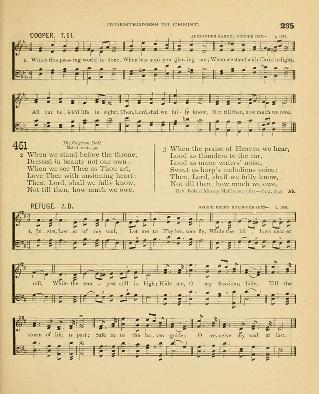 Carmina Sanctorum, a selection of hymns and songs of praise with tunes page 236