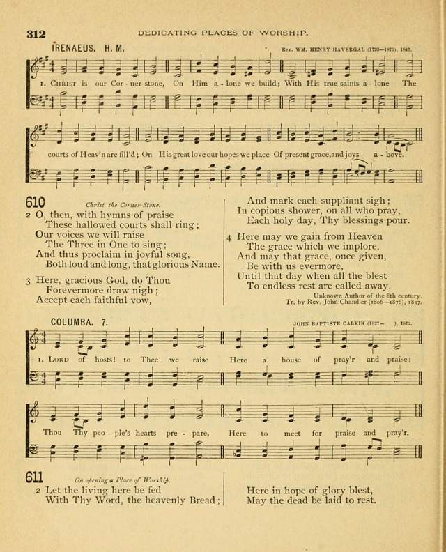 Carmina Sanctorum, a selection of hymns and songs of praise with tunes page 313