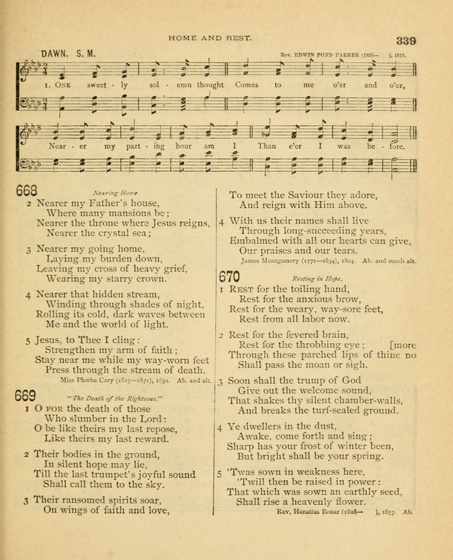 Carmina Sanctorum, a selection of hymns and songs of praise with tunes page 340