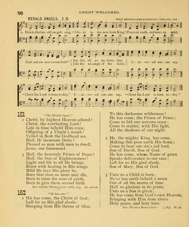 Carmina Sanctorum, a selection of hymns and songs of praise with tunes page 77