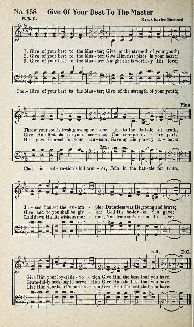 Calvary Songs: A Choice Collection of Gospel Songs, both Old and New page 159