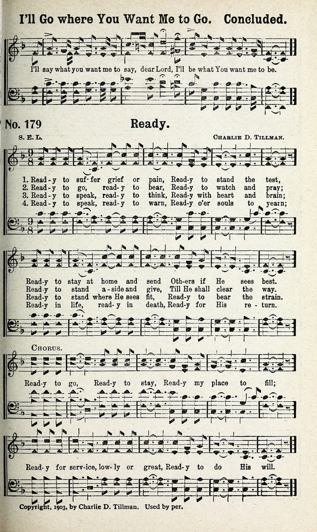 Calvary Songs: A Choice Collection of Gospel Songs, both Old and New page 180