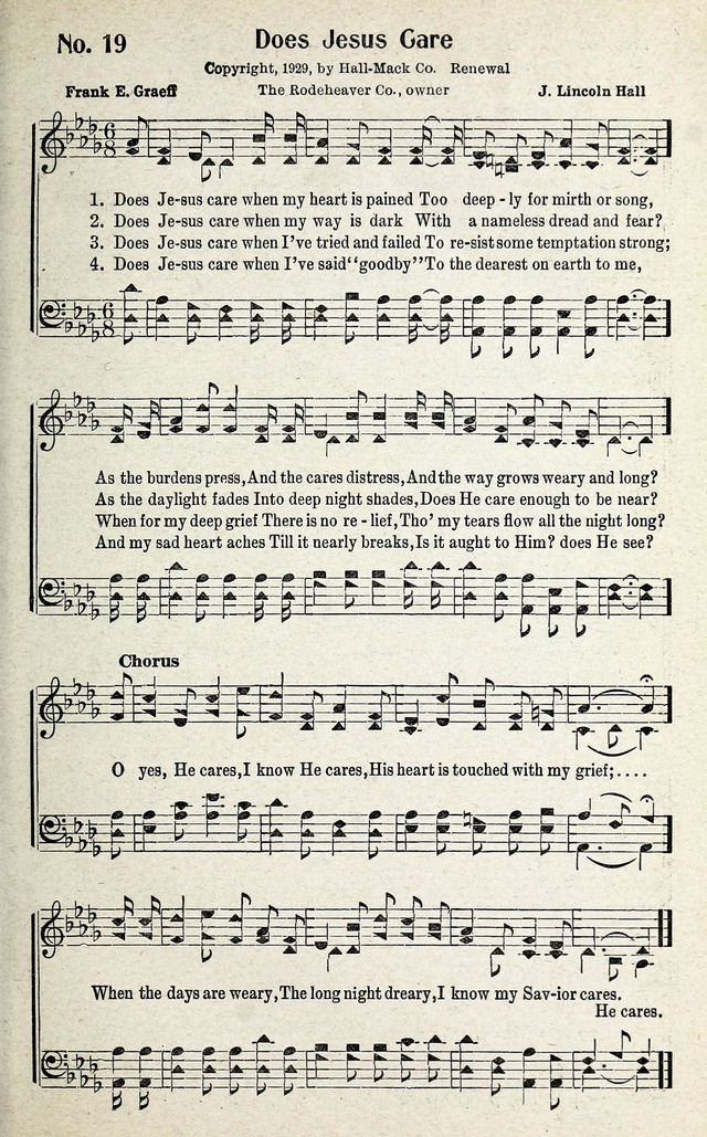 Calvary Songs: A Choice Collection of Gospel Songs, both Old and New page 20