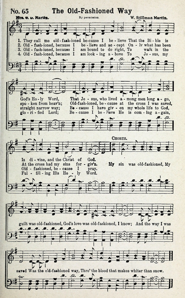 Calvary Songs: A Choice Collection of Gospel Songs, both Old and New page 66