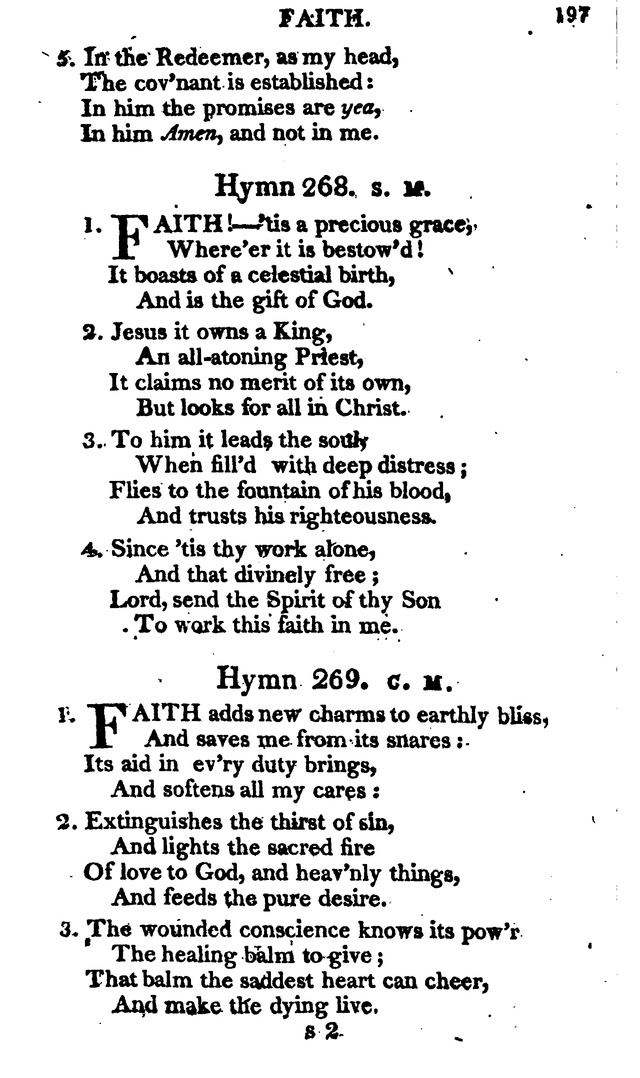 A Choice Selection of Evangelical Hymns, from various authors: for the use of the English Evangelical Lutheran Church in New York page 197