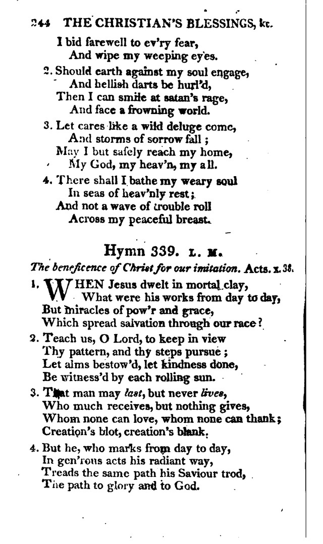 A Choice Selection of Evangelical Hymns, from various authors: for the use of the English Evangelical Lutheran Church in New York page 242
