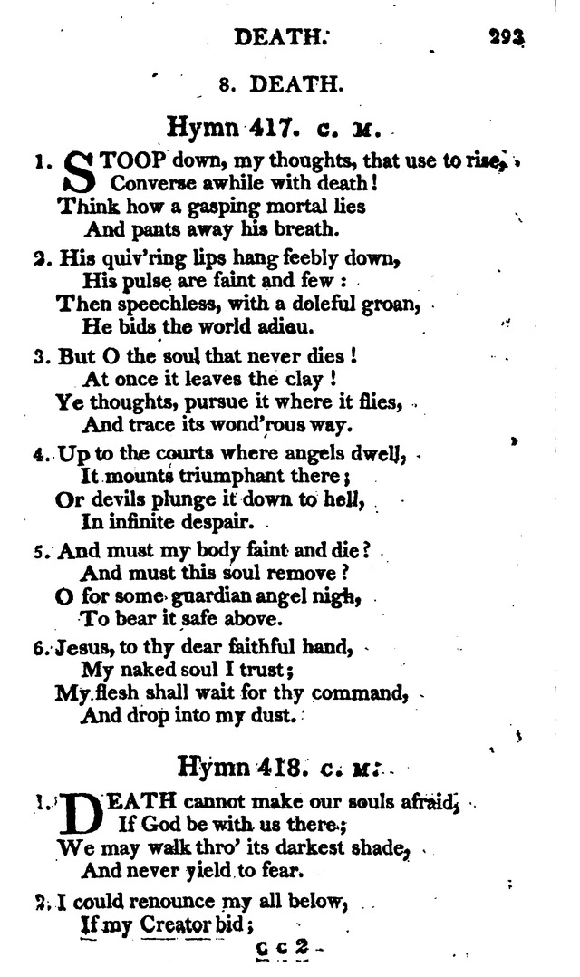 A Choice Selection of Evangelical Hymns, from various authors: for the use of the English Evangelical Lutheran Church in New York page 291
