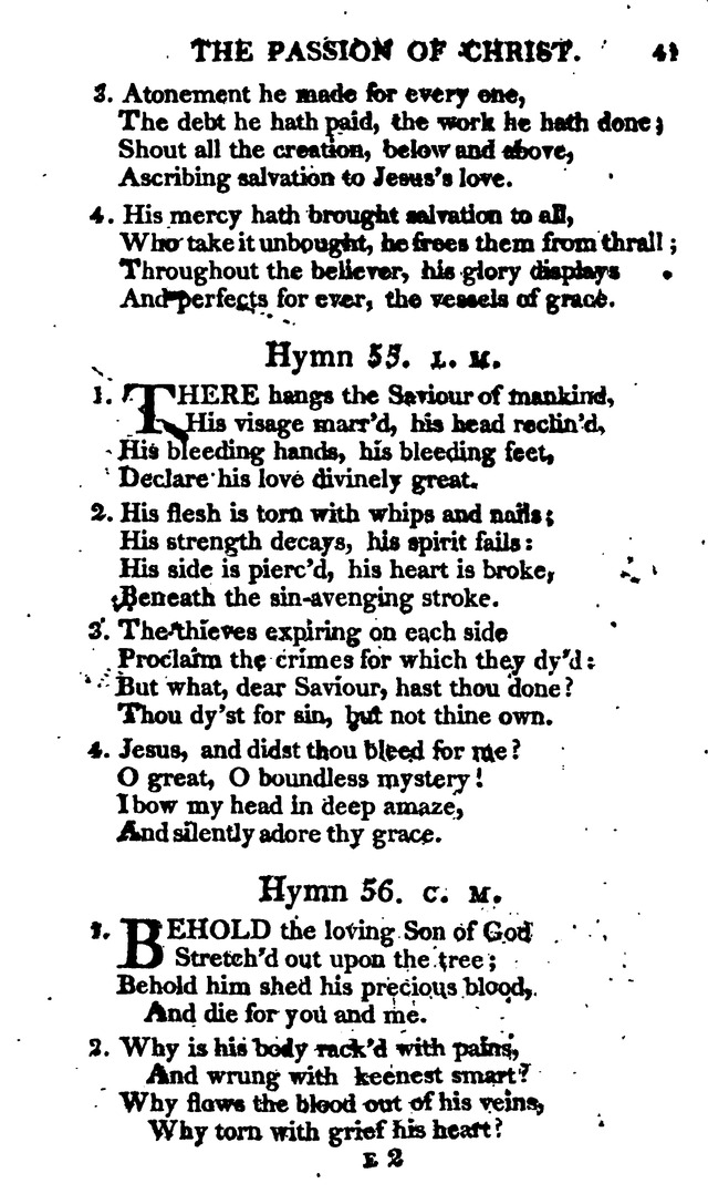 A Choice Selection of Evangelical Hymns, from various authors: for the use of the English Evangelical Lutheran Church in New York page 41