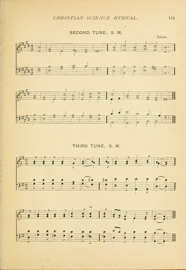 Christian Science Hymnal: a selection of spiritual songs page 111