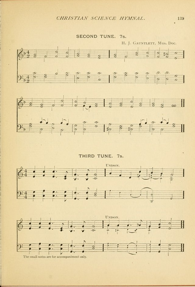 Christian Science Hymnal: a selection of spiritual songs page 139