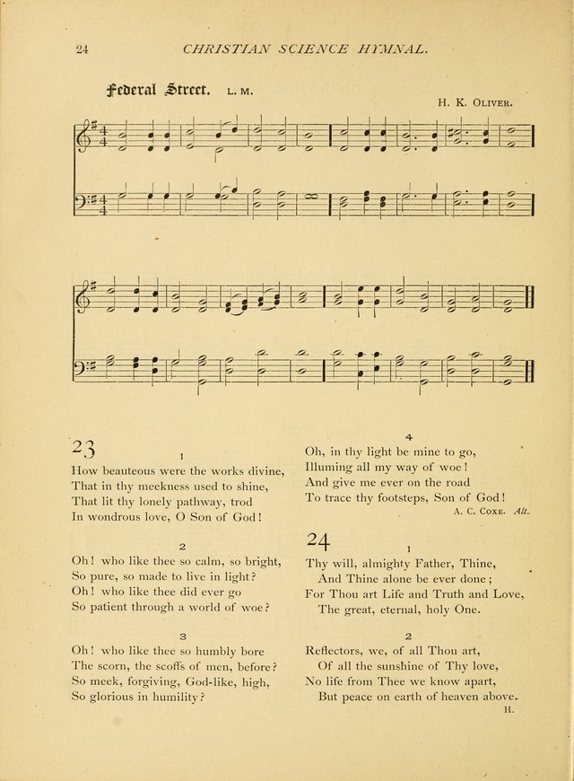 Christian Science Hymnal: a selection of spiritual songs page 24