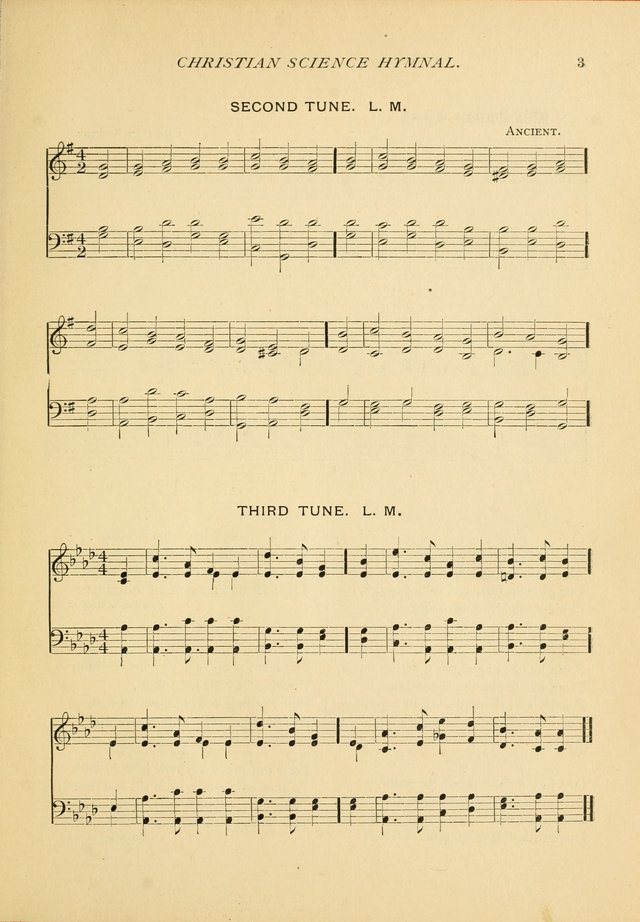 Christian Science Hymnal: a selection of spiritual songs page 3